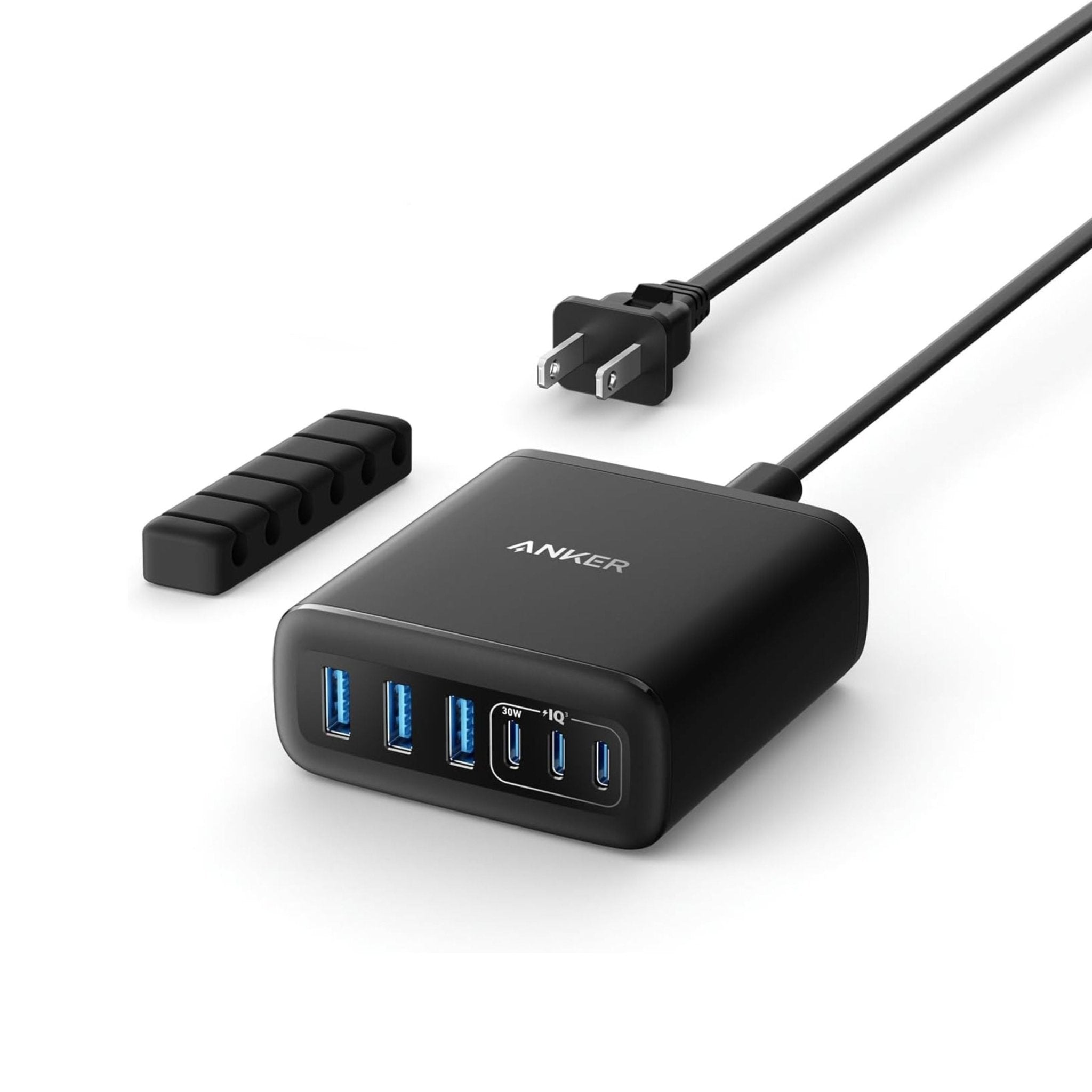 Anker Multi-Device Fast Charging 112W 6 Ports GaN Charger - Black