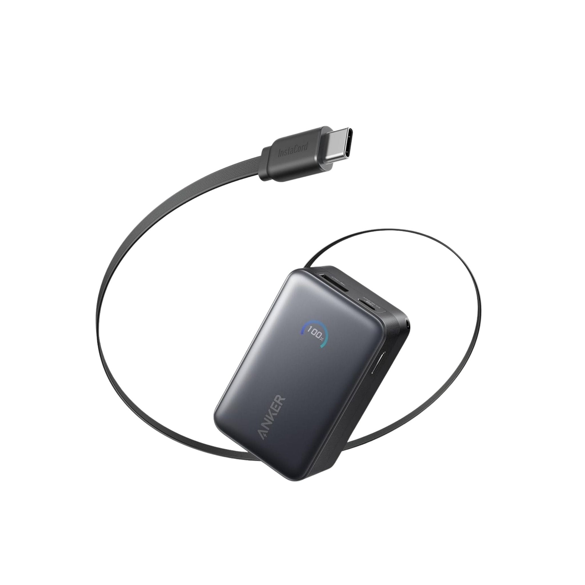 Anker Nano Power Bank 10000mAh With 45W USB-C Cable - Black