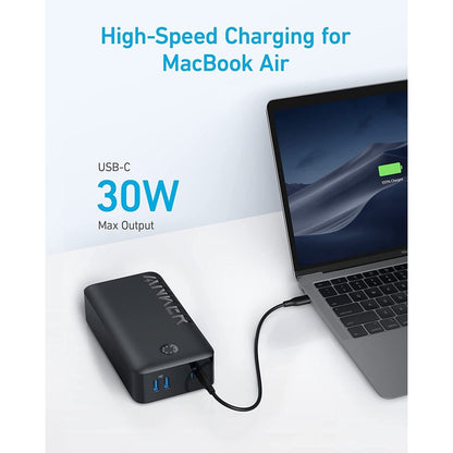 Anker Power Bank, 347 Portable Charger (PowerCore 40K), 40,000mAh Battery Pack with USB-C High-Speed Charging -Black