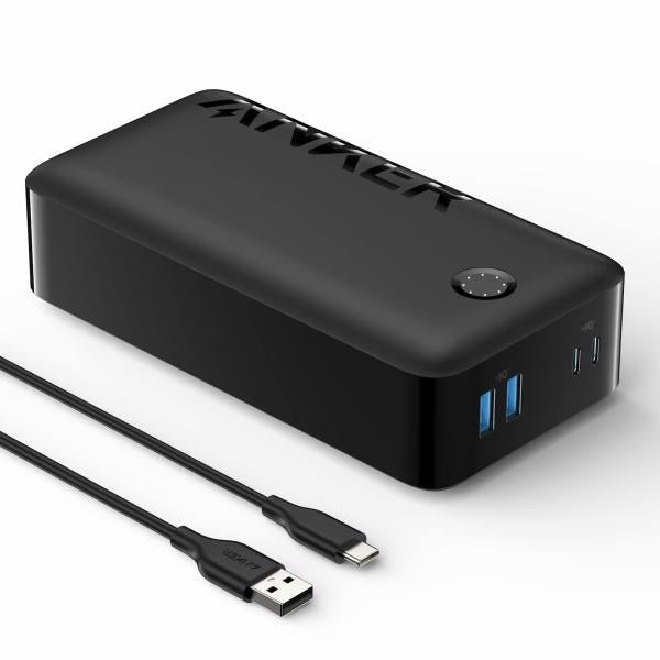 Anker Power Bank, 347 Portable Charger (PowerCore 40K), 40,000mAh Battery Pack with USB-C High-Speed Charging -Black