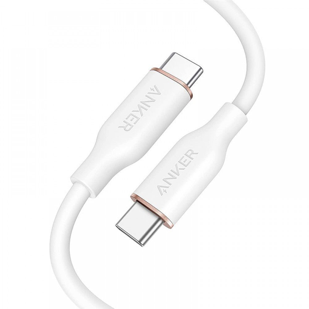 Anker PowerLine III Flow USB-C To USB-C Cable 100W 1.8m - White