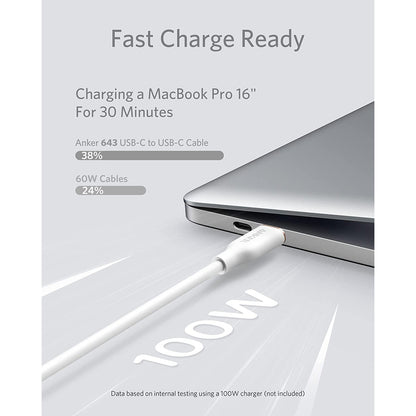 Anker PowerLine III Flow USB-C to USB-C Cable 100W (0.9m/3ft)