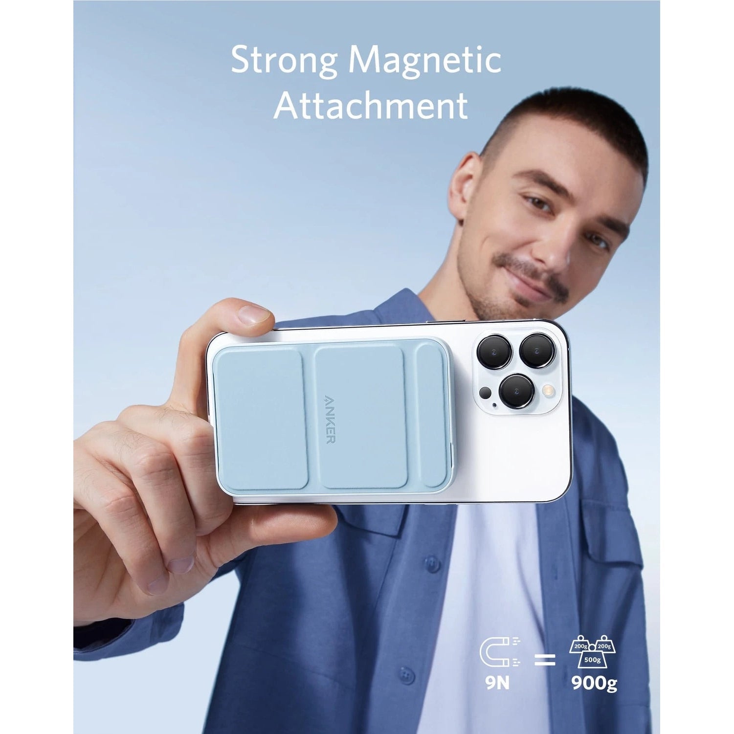 Anker Powercore Magnetic 5K With Bracket - Blue