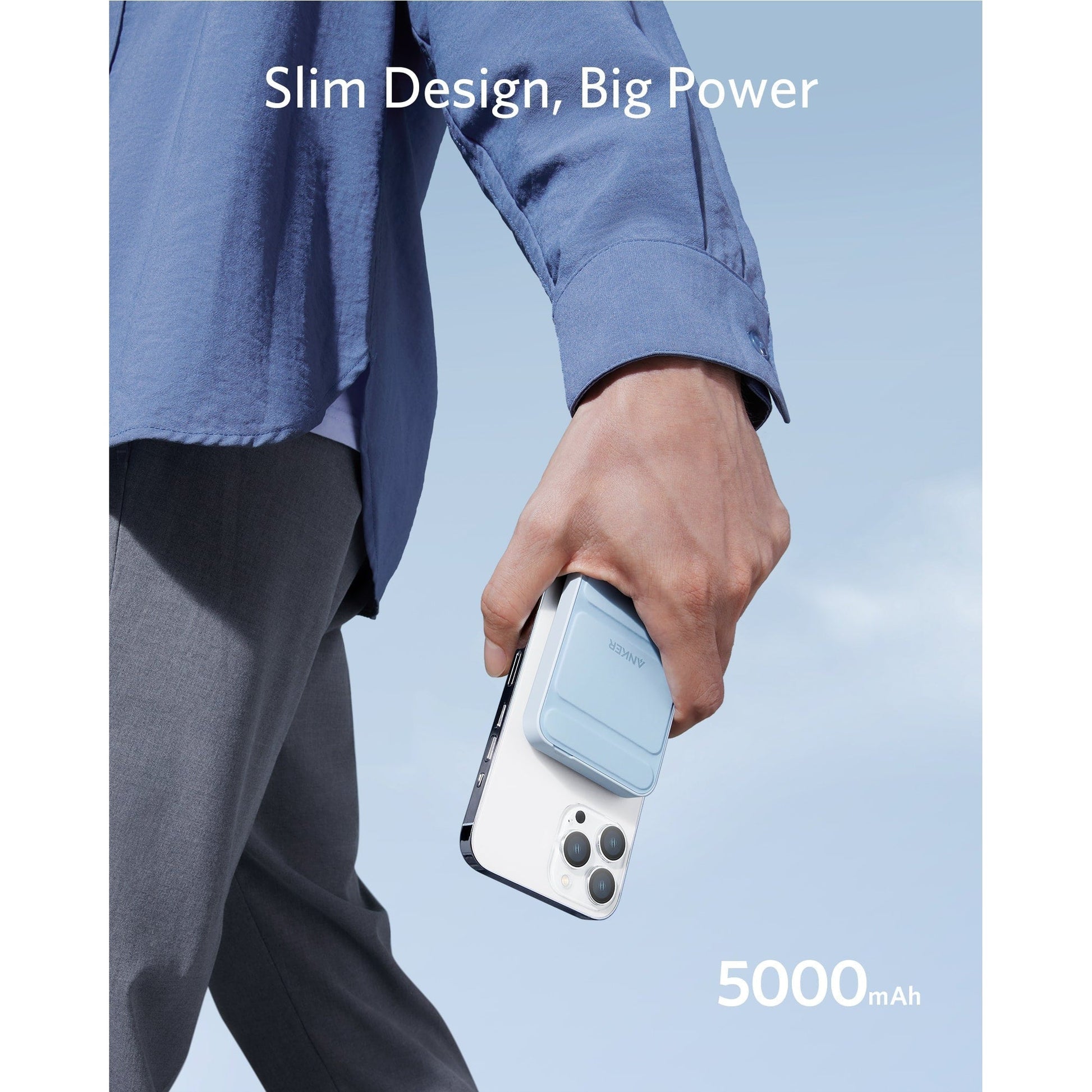Anker Powercore Magnetic 5K With Bracket - Blue