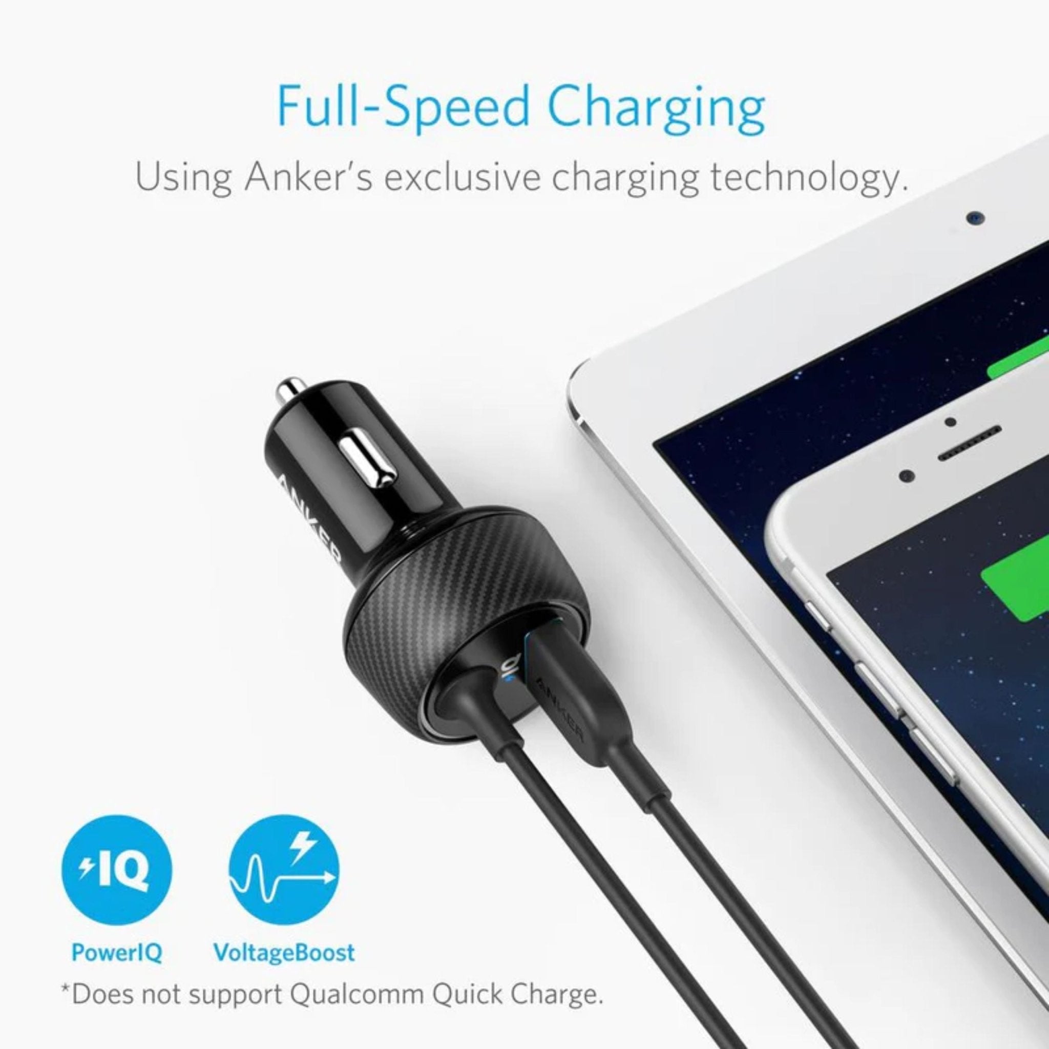 Anker Powerdrive Elite 2 Ports with Lightning Connector