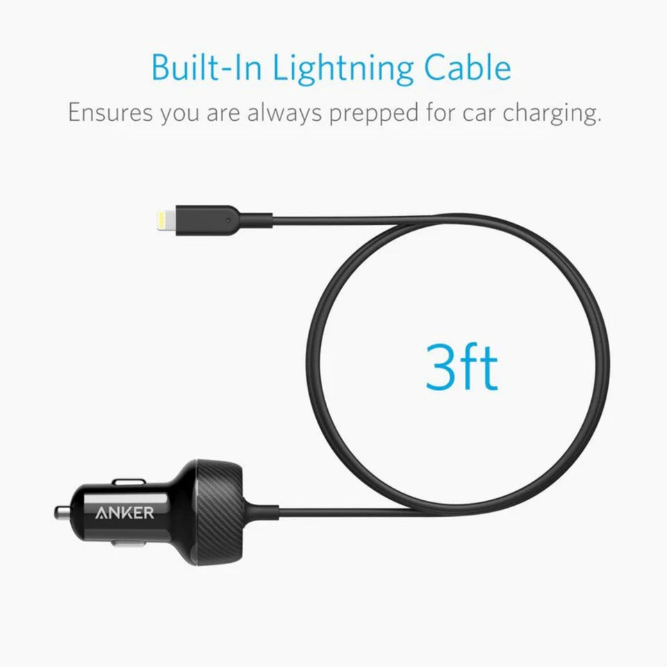 Anker Powerdrive Elite 2 Ports with Lightning Connector