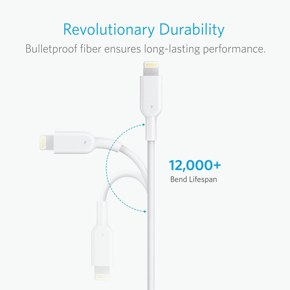 Anker Powerline II With Lightning Connector (3m) White