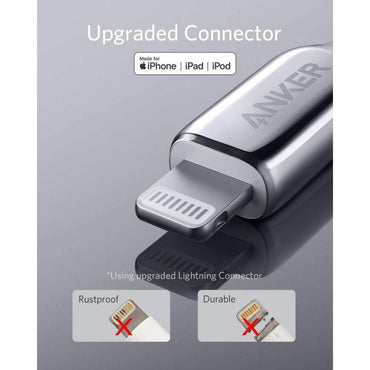 Anker Powerline+ III USB-A C To Lightning 10Ft Silver