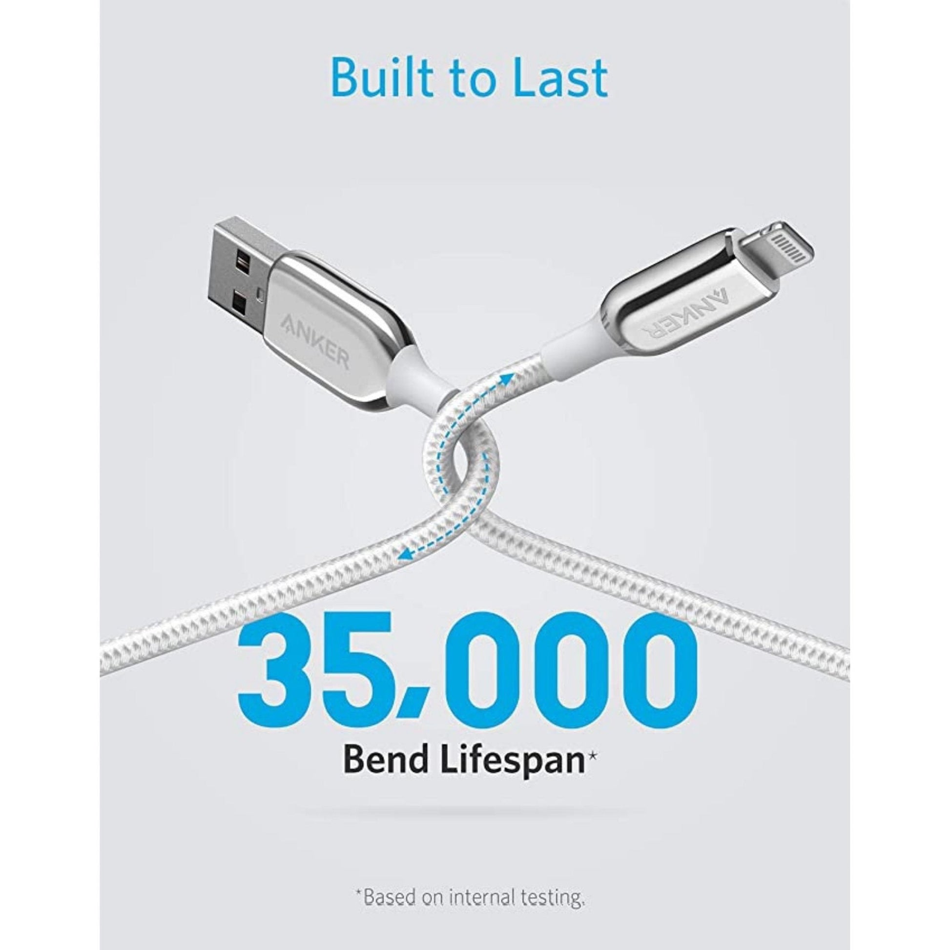 Anker Powerline+ III USB-A C To Lightning 10Ft Silver