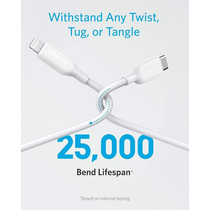 Anker Powerline III Usb-C Cable With Lightning Connector 0.9m - White