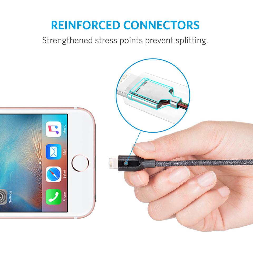 Anker Powerline Select + USB Cable With Lightning Connector (1.8m) Black