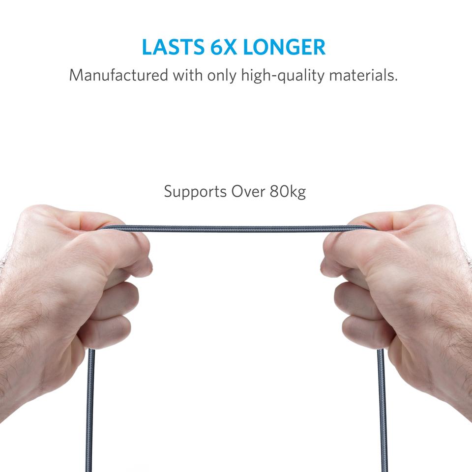 Anker Powerline Select + USB Cable With Lightning Connector (1.8m) Black