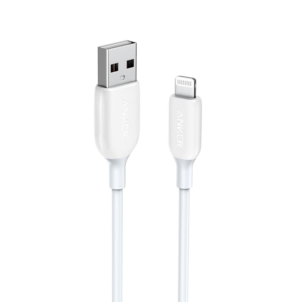 Anker Powerline USB Cable With Lightning (0.9m) White