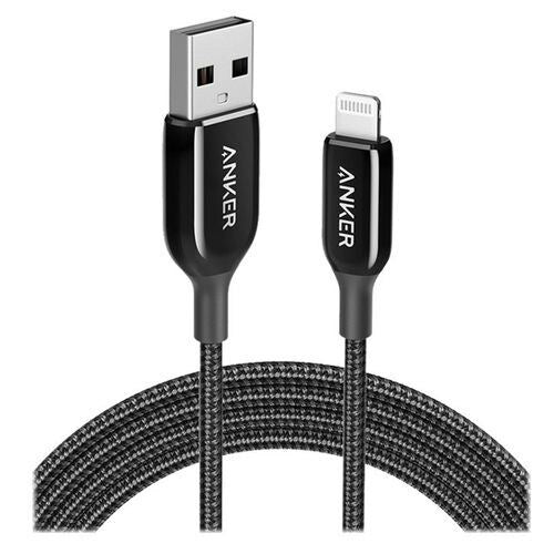 Anker Powerline USB Cable With Lightning (1.8m) -Black