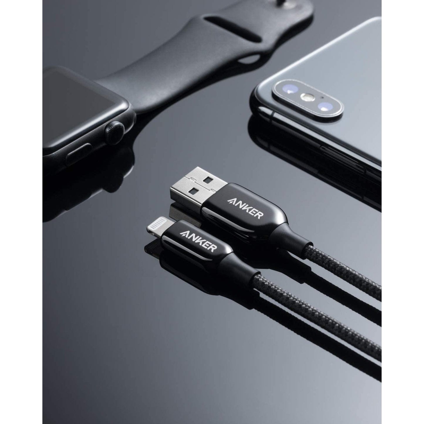 Anker Powerline USB Cable With Lightning (1.8m) -Black