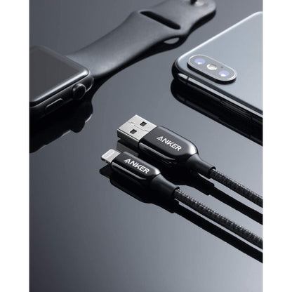 Anker Powerline USB Cable With Lightning (1.8m) -Black