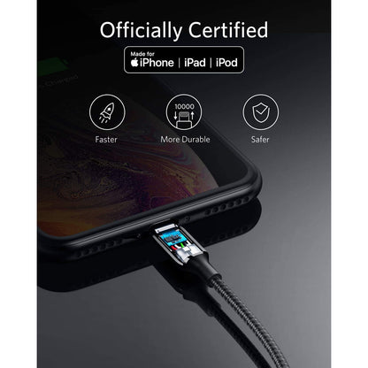 Anker Powerline USB Cable With Lightning (1.8m) -Black