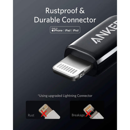 Anker Powerline USB Cable With Lightning (1.8m) -Black