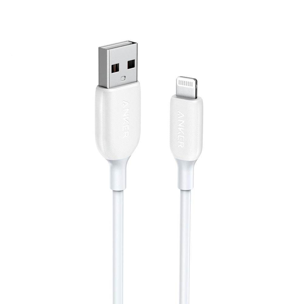 Anker Powerline USB Cable With Lightning (1.8m) White