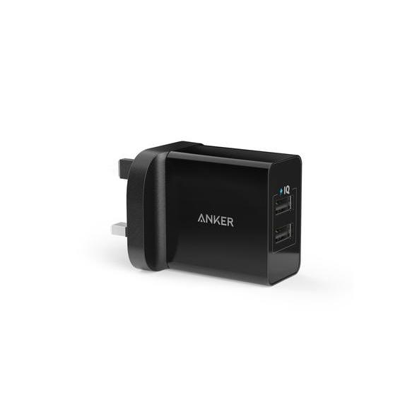 Anker Powerport 24w 2 USB Port -Black