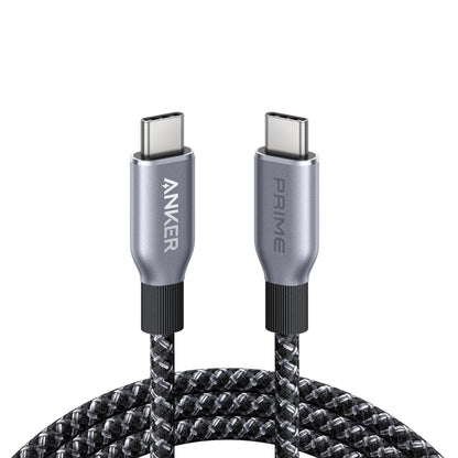 Anker Prime USB-C to USB-C Cable 3ft 240W Upcycled-Braided - Grey