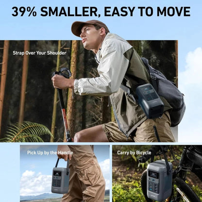 Anker SOLIX C200 DC Portable Power Station, 60000 mAh (192 Wh) 200W - Gray