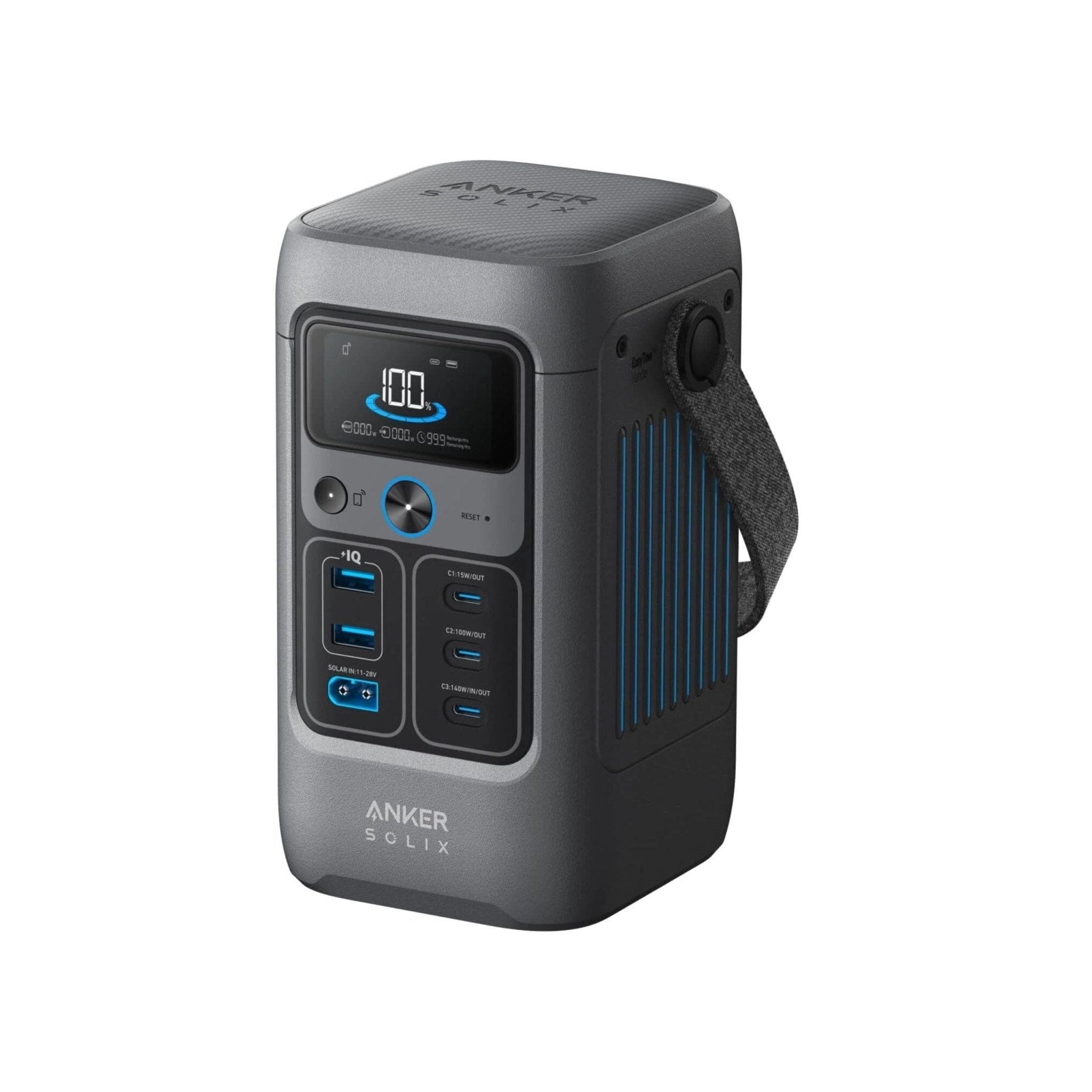 Anker SOLIX C200 DC Portable Power Station, 60000 mAh (192 Wh) 200W - Gray