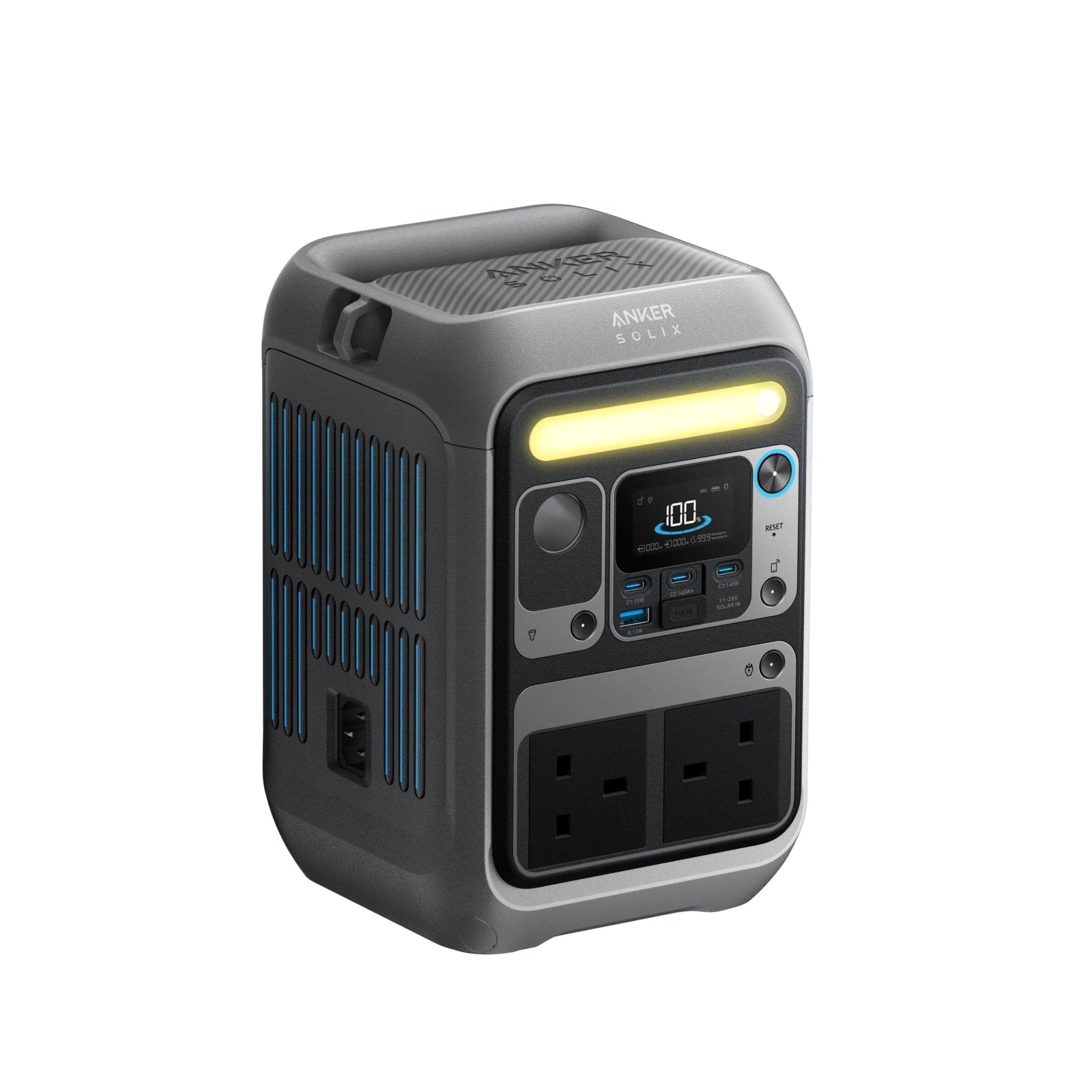 Anker SOLIX C300 Portable Power Station, 288Wh, 300W - Dark Gray