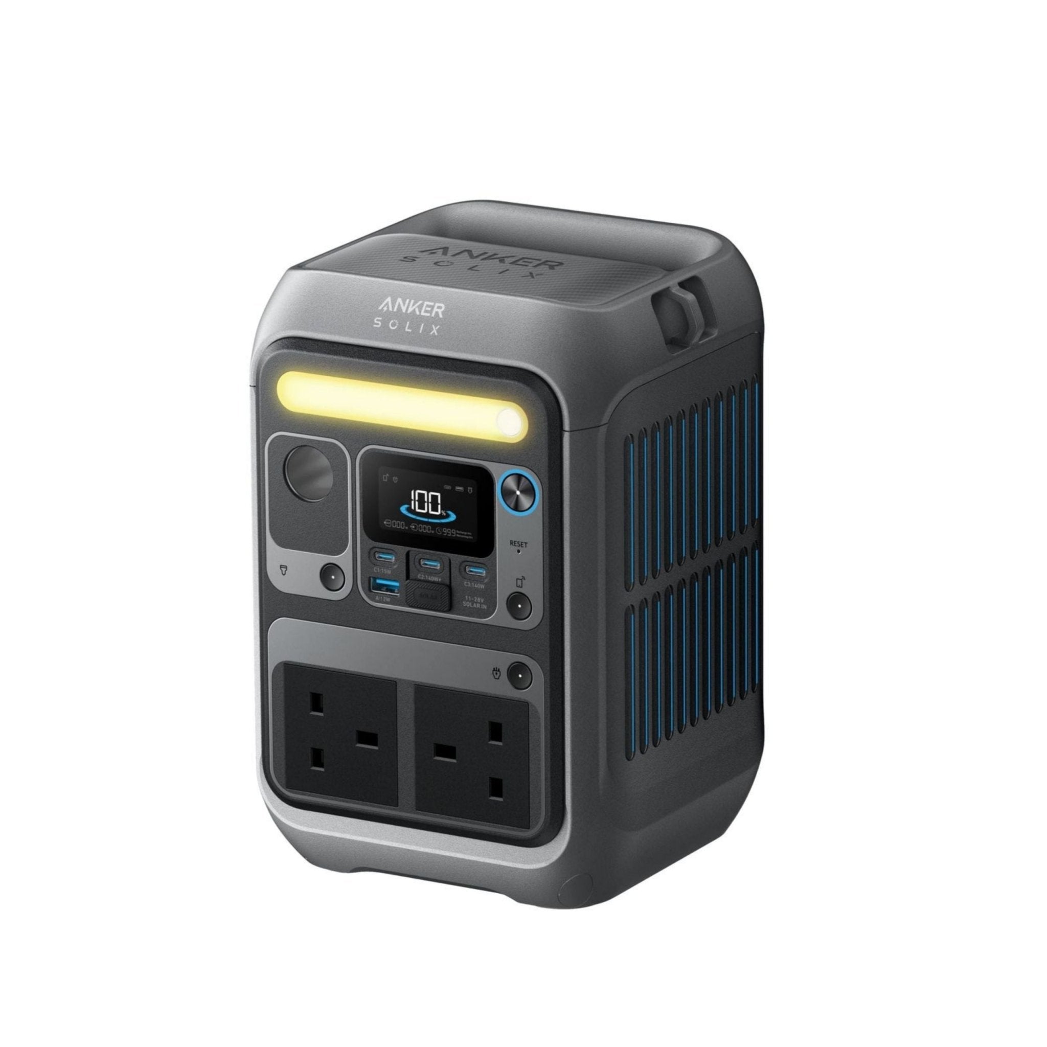 Anker SOLIX C300 Portable Power Station, 288Wh, 300W - Dark Gray
