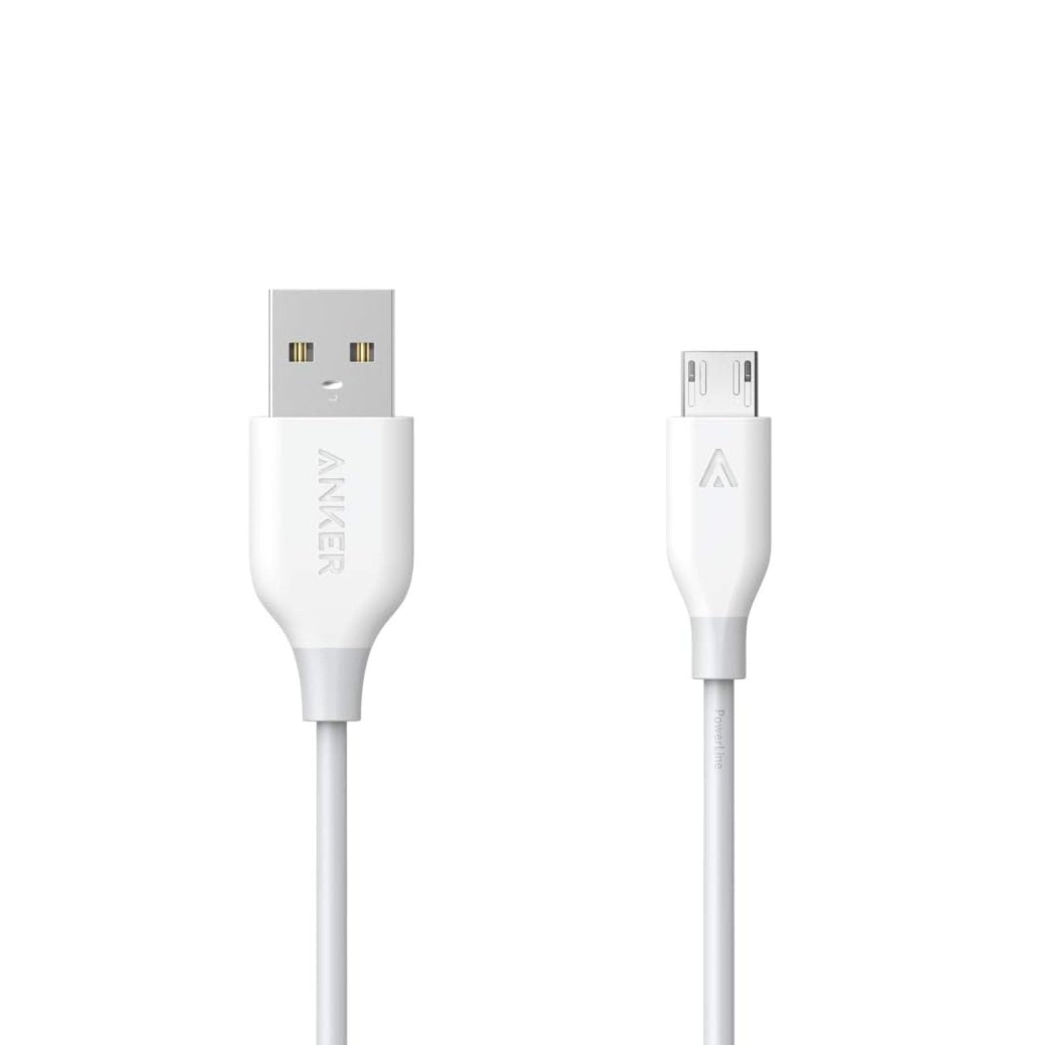 Anker USB-A To Micro Cable 3ft(0.9m) - White