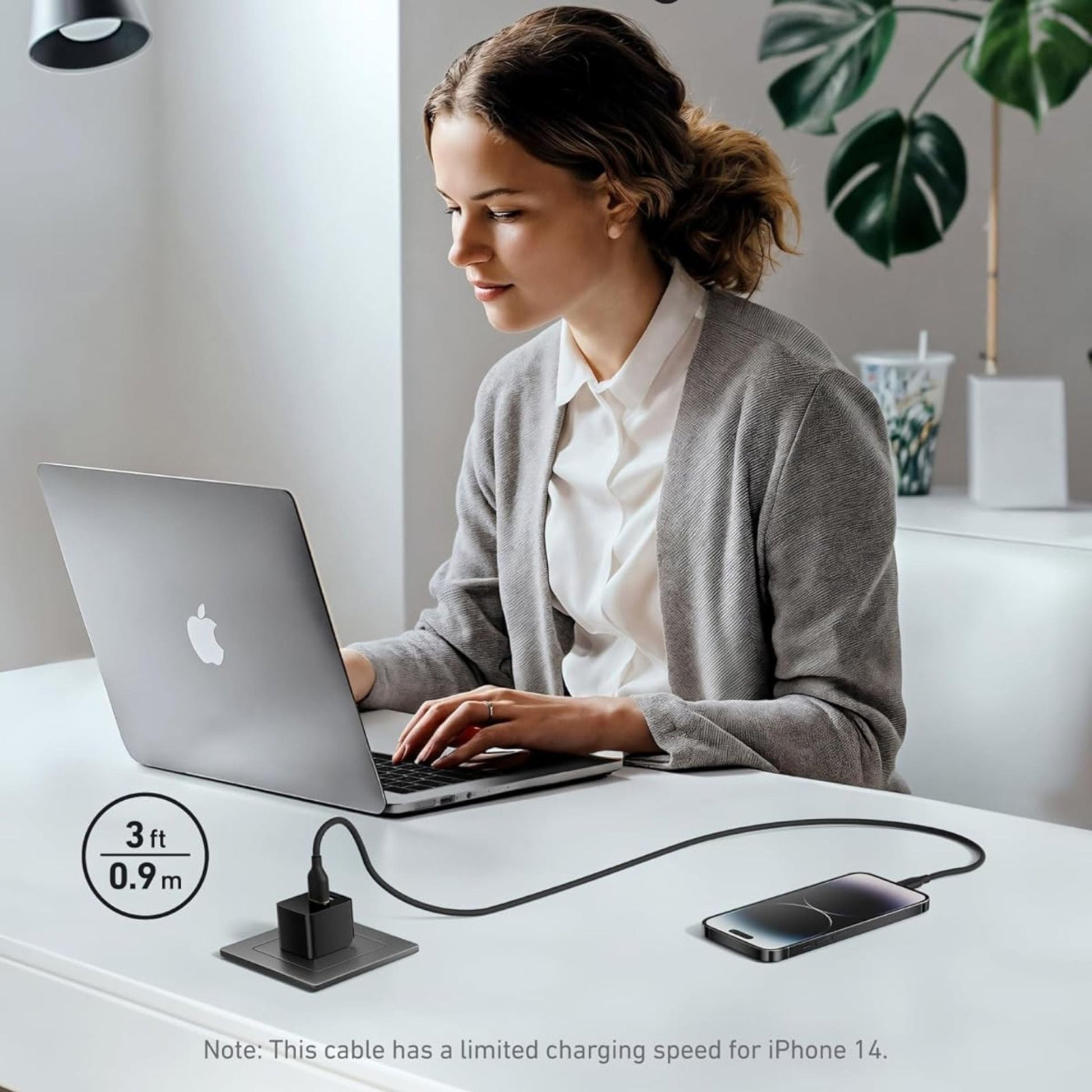 Anker USB-A to Lightning Silicone Cable 3ft - Black