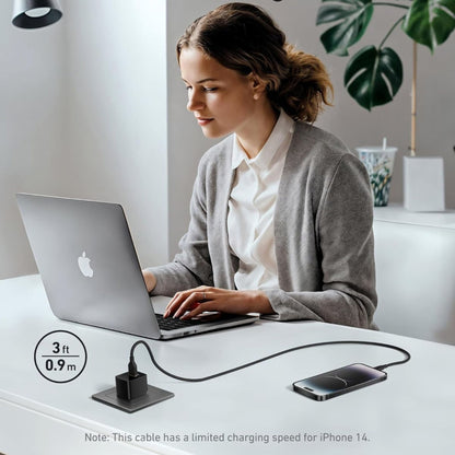 Anker USB-A to Lightning Silicone Cable 3ft - Black