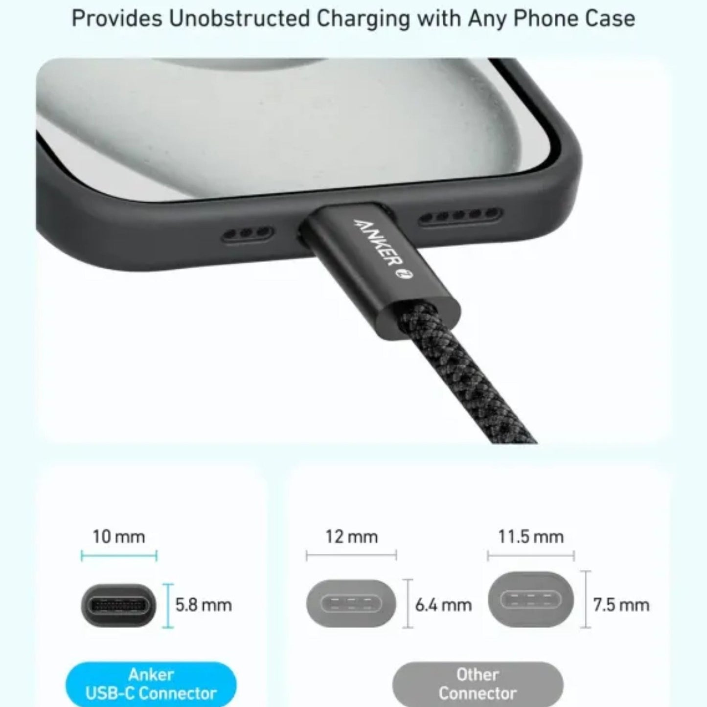 Anker Zolo USB-C to USB-C Cable 240W Braided 0.9m - Black