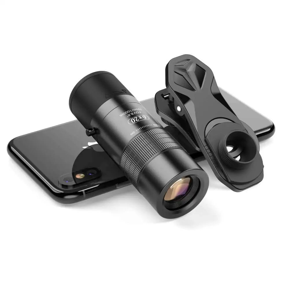 Apexel 6X20 Close Range Monocular - Black