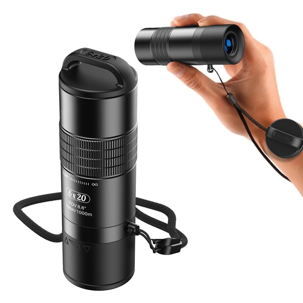 Apexel 6X20 Close Range Monocular - Black