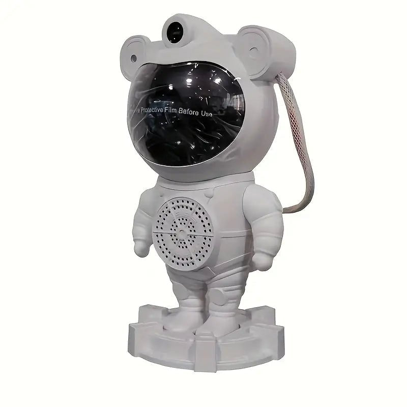 Astronaut Star Projector Light with Bluetooth Speaker - White