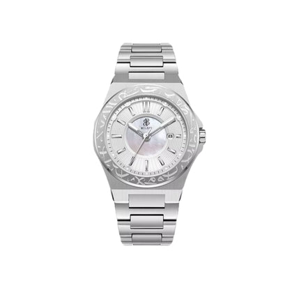 BBmilano Men's Damask Watch - White