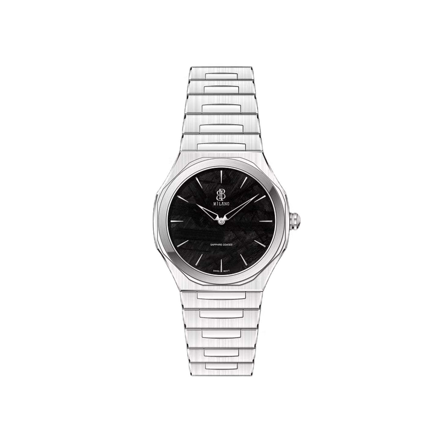BBmilano Men's Lunar Frost Watch - Black