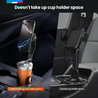 BRAVE 2-in-1 MagSafe Car Cup Holder Expander with Phone Mount BHL-58 - Black