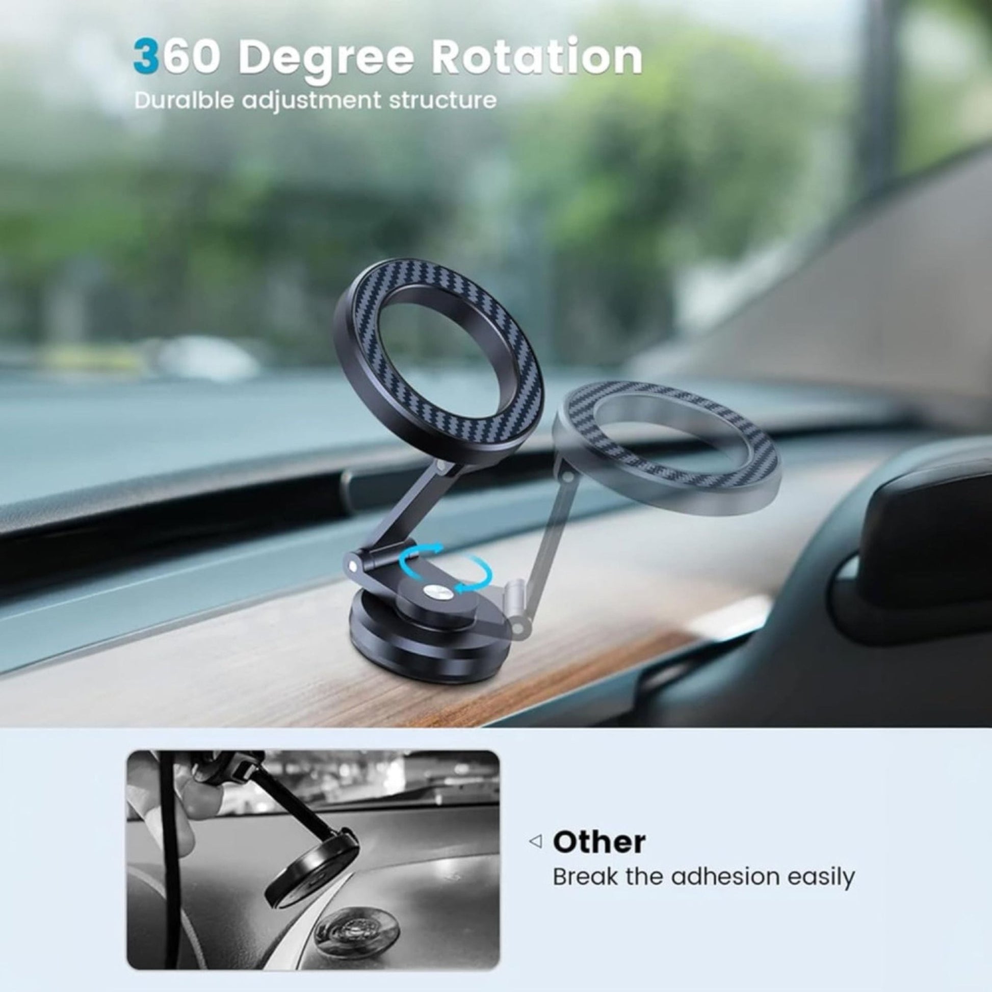 BRAVE Magnetic Car Phone Holder BHL-54 - Black
