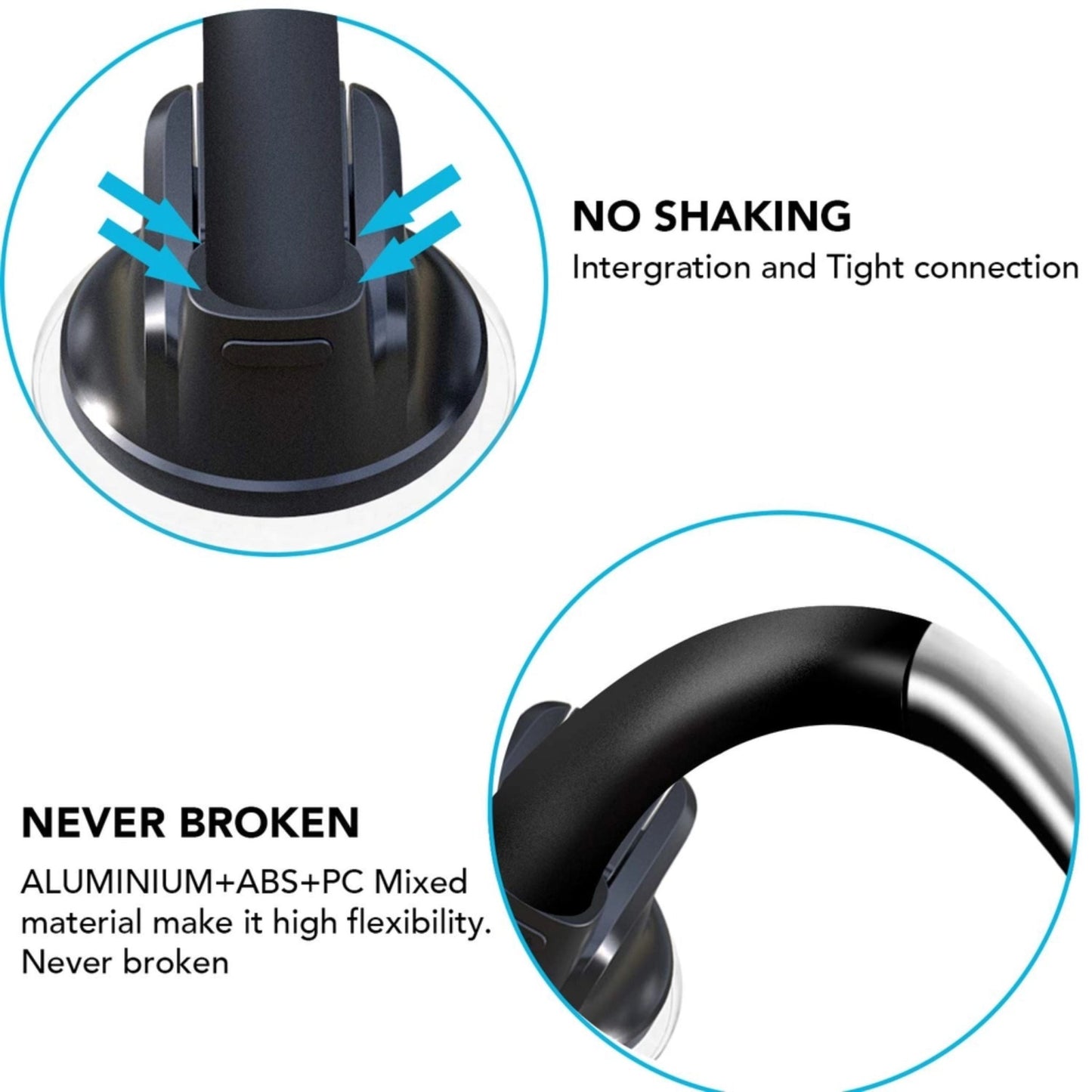 BRAVE Magnetic Car Phone Holder Dashboard & Windshield Mount BHL-57 - Black