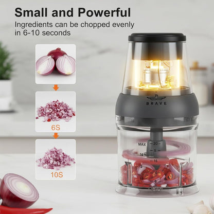 BRAVE Mini Electric Food Chopper 500ml BFC-01 - Black
