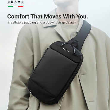 BRAVE Sling Bag Portable Gadget Storage For Travel BTP-07 - Black