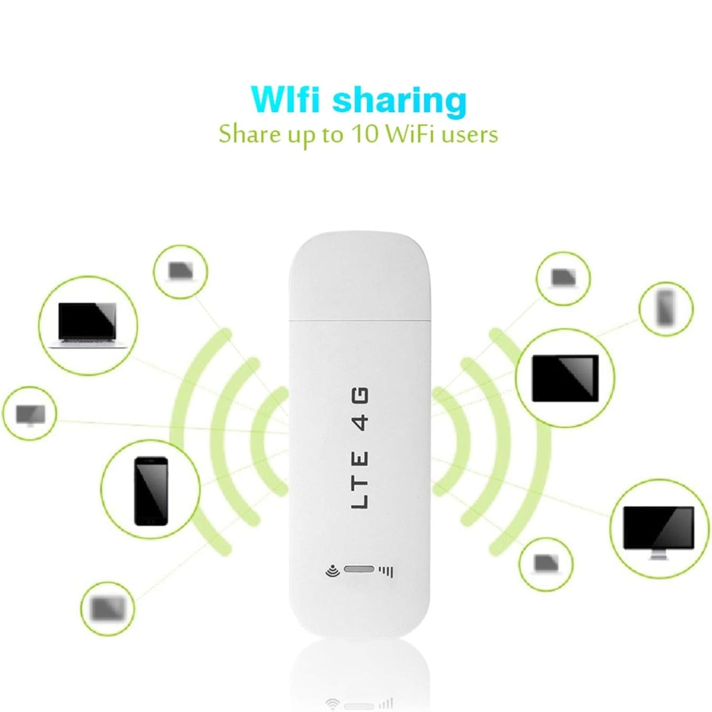 BVOT LTE 4g WIFI Dongle 150MBps - White