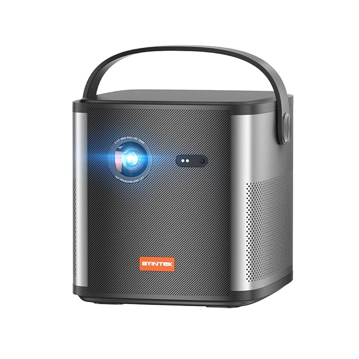 BYINTEK U80 Max DLP Smart WiFi Full HD Mini Projector 15000mAh Battery - ‎Gray ( 1 Year Plan )