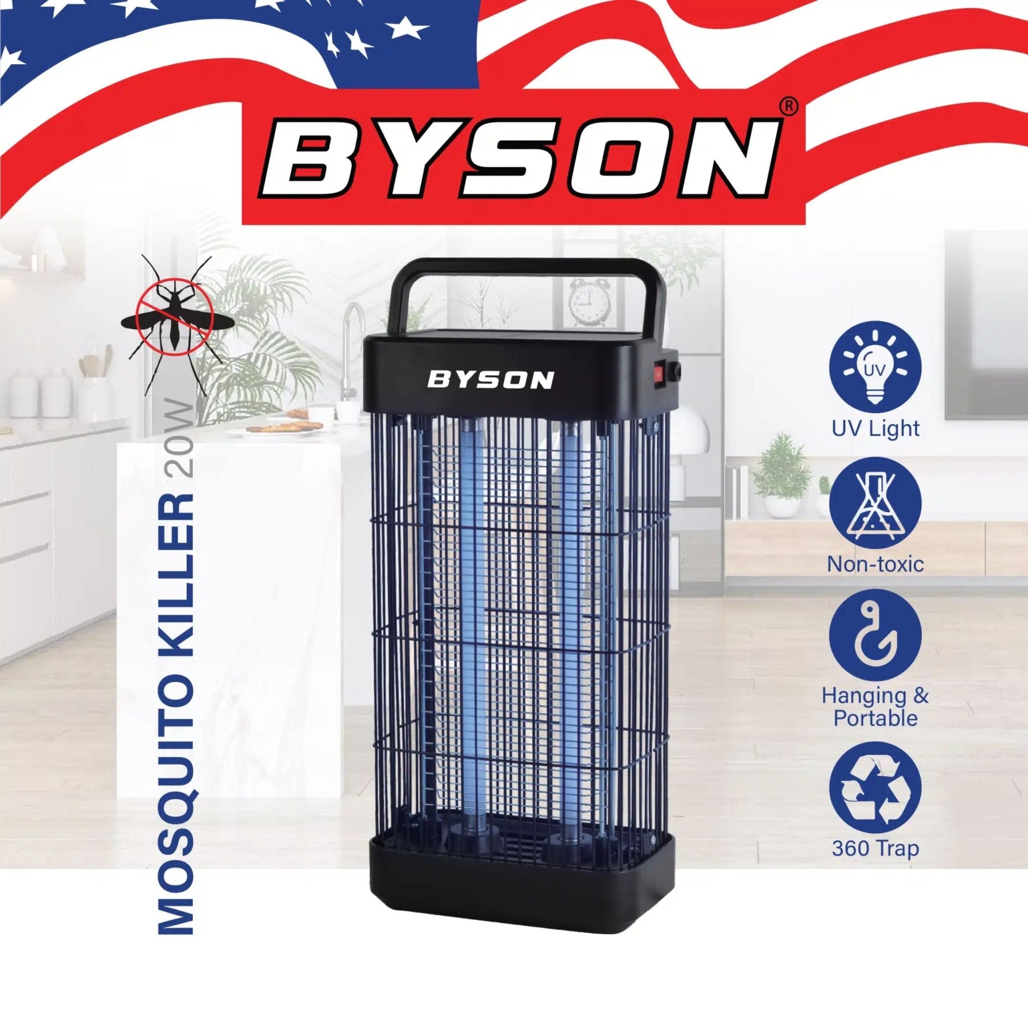 BYSON 20W Mosquito Killer MK001 -Black