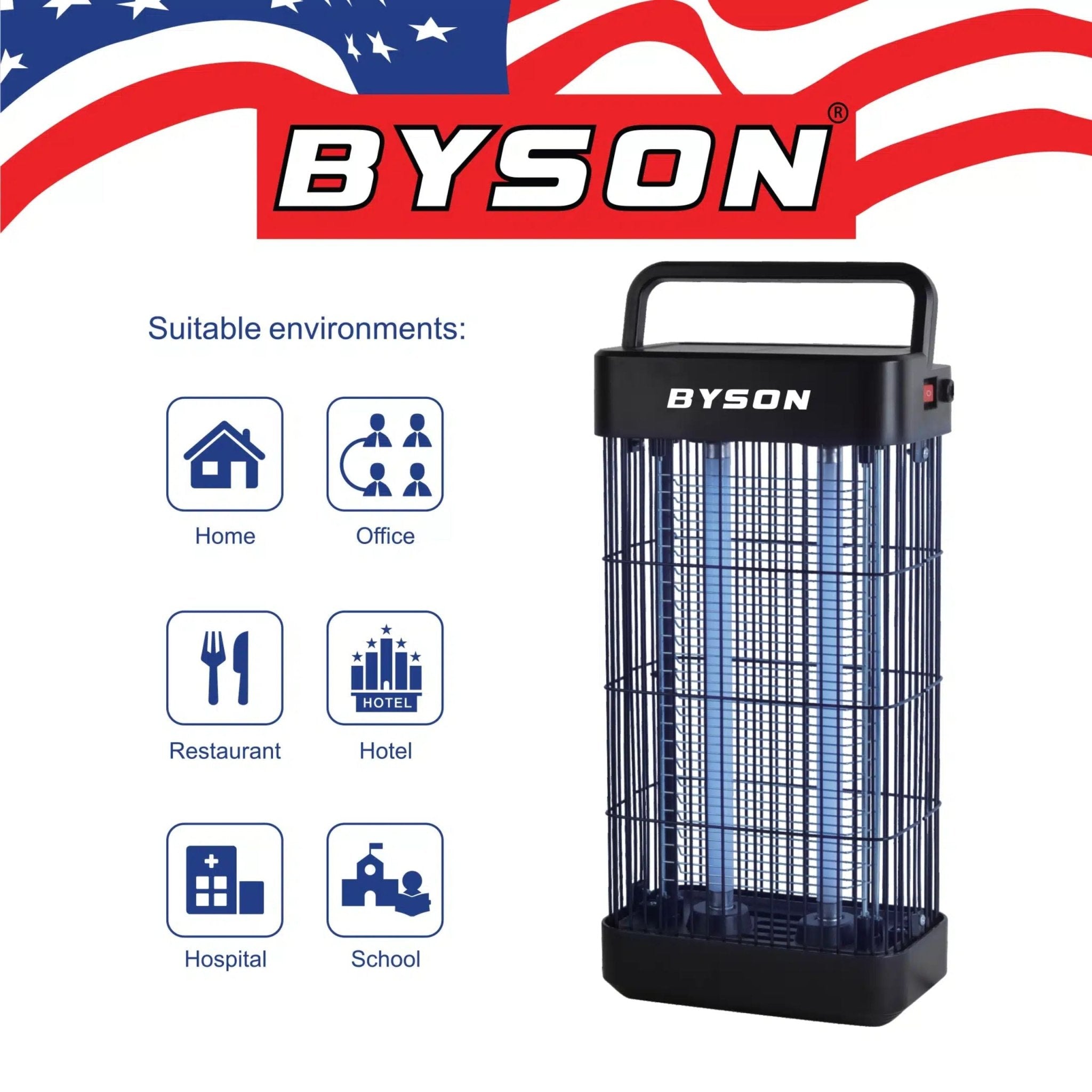 BYSON 20W Mosquito Killer MK001 -Black