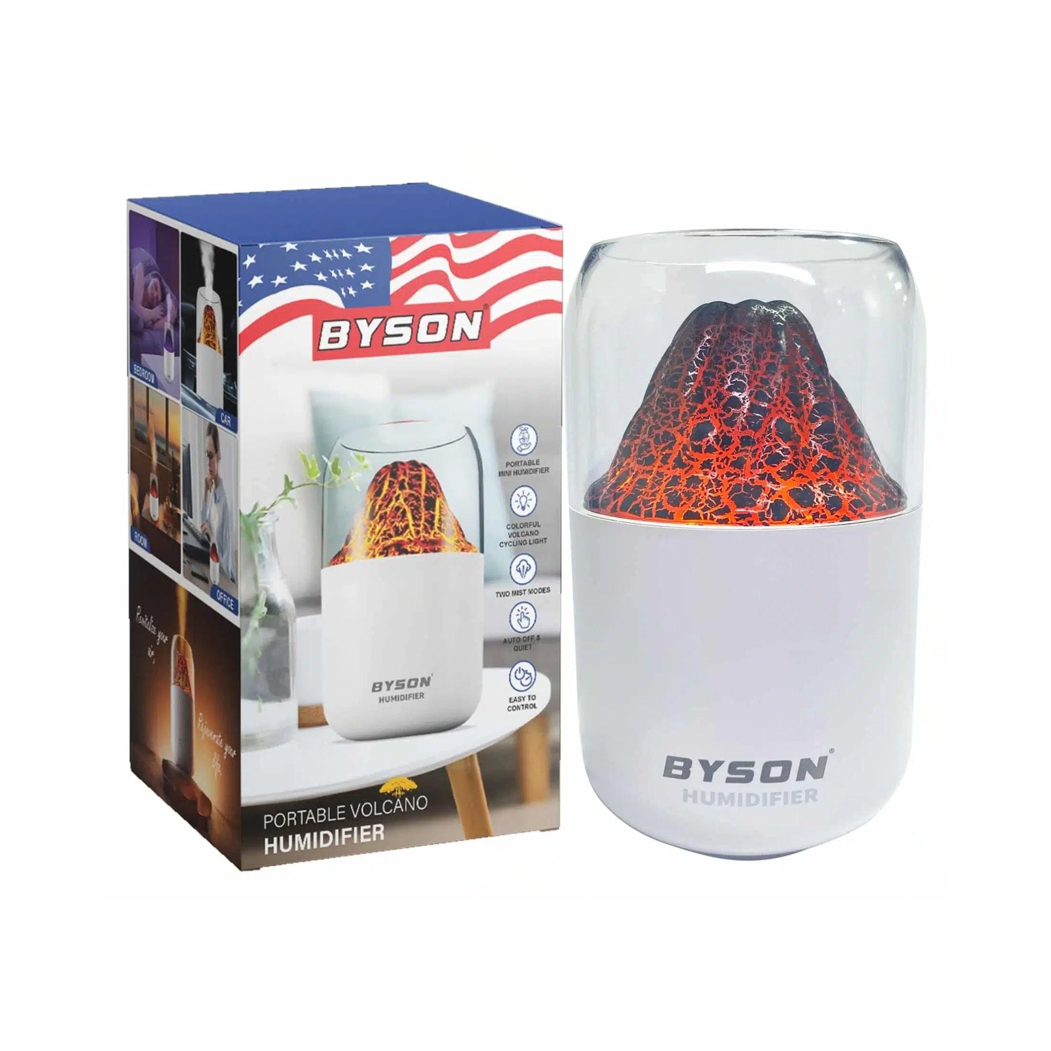 BYSON Portable Volcano Humidifier AF1127 - White