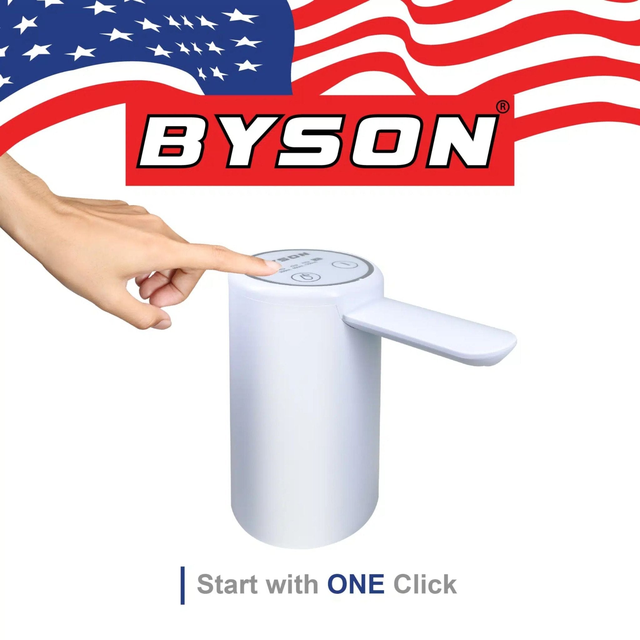 BYSON Water Dispenser 4.2V/1200MAH (6W) WD001 - White