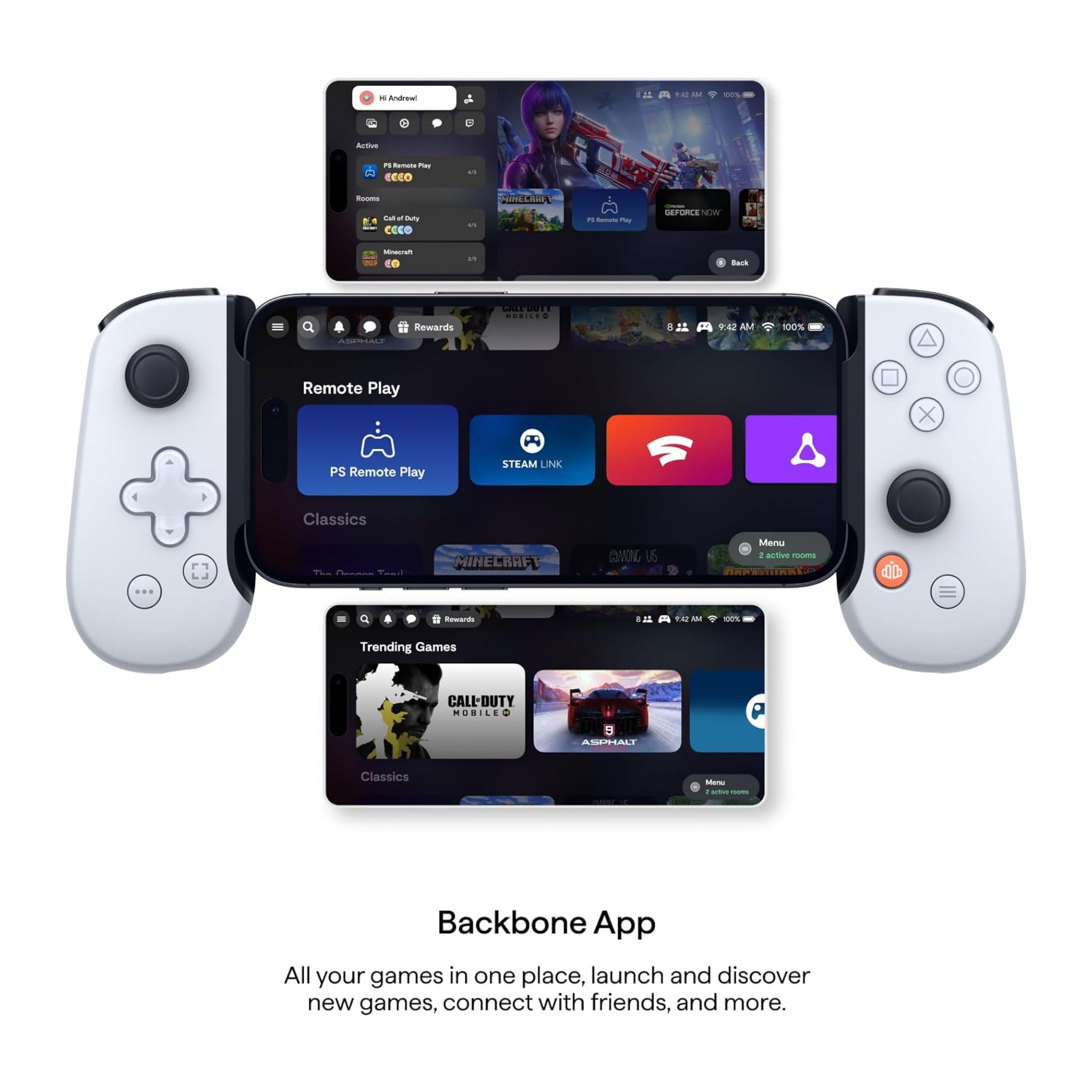 Backbone One Gaming Controller Playstation Version For Iphone - White